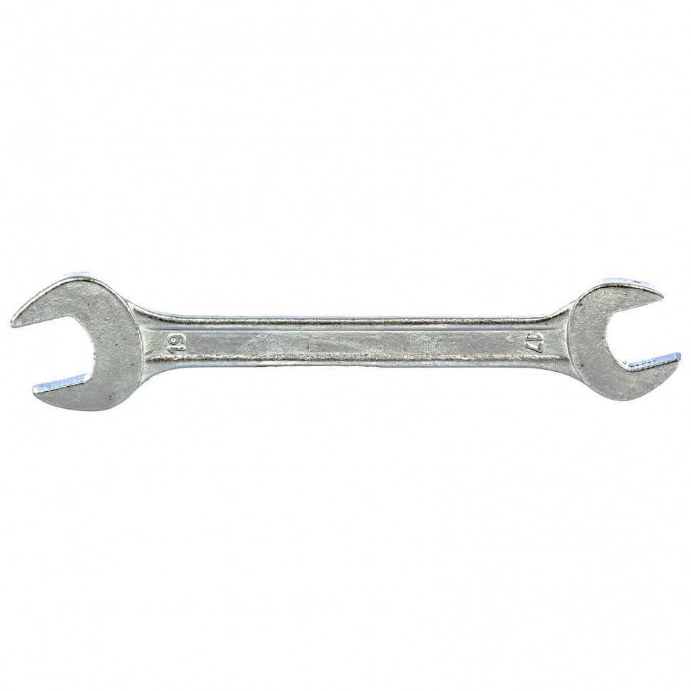 Ключ рожковый, 17 х 19 мм, хромированный Sparta Ключи рожковые фото, изображение