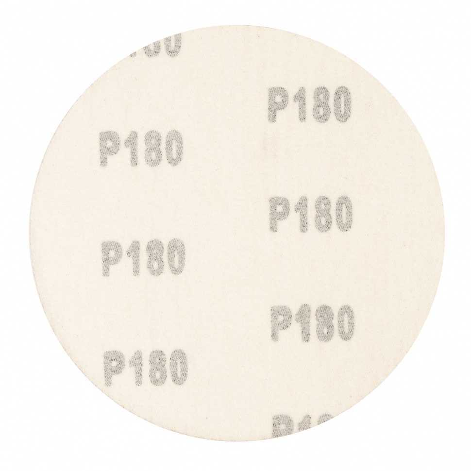 Круг абразивный на ворсовой подложке под "липучку", P 180, 125 мм, 10 шт Сибртех Круги абразивные на ворсовой подложке фото, изображение