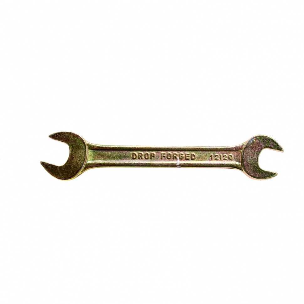 Ключ рожковый, 12 х 13 мм, желтый цинк Сибртех Ключи рожковые фото, изображение
