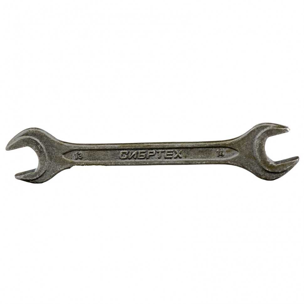 Ключ рожковый, 13 х 14 мм, CrV, фосфатированный, ГОСТ 2839 Сибртех Ключи рожковые фото, изображение
