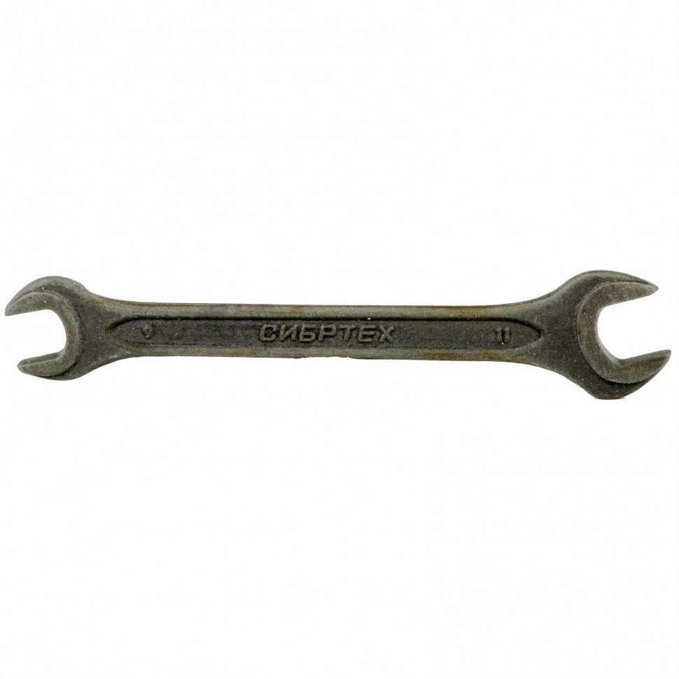 Ключ рожковый, 9 х 11 мм, CrV, фосфатированный, ГОСТ 2839 Сибртех Ключи рожковые фото, изображение