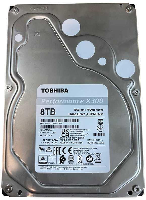 Toshiba X300 HDWR480UZSVA, 8ТБ HDD диски, SD карты фото, изображение