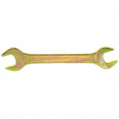 Ключ рожковый, 14 х 15 мм, желтый цинк Сибртех Ключи рожковые фото, изображение