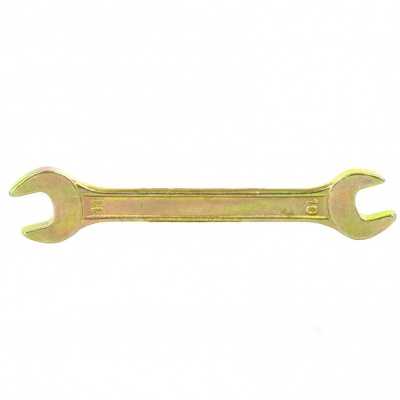 Ключ рожковый, 10 х 11 мм, желтый цинк Сибртех Ключи рожковые фото, изображение