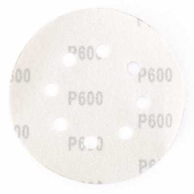 Круг абразивный на ворсовой подложке под "липучку", перфорированный, P 400, 125 мм, 5 шт Matrix Круги абразивные на ворсовой подложке фото, изображение