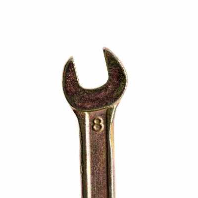 Ключ рожковый, 8 х 10 мм, желтый цинк Сибртех Ключи рожковые фото, изображение