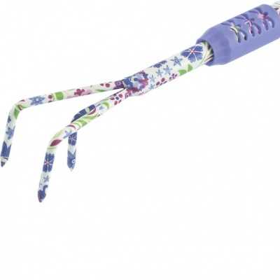 Рыхлитель 3 - зубый, 60 х 430 мм, стальной, удлиненная рукоятка, Flower Mint, Palisad Серия Flower mint фото, изображение